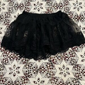 Black Lace Skirt